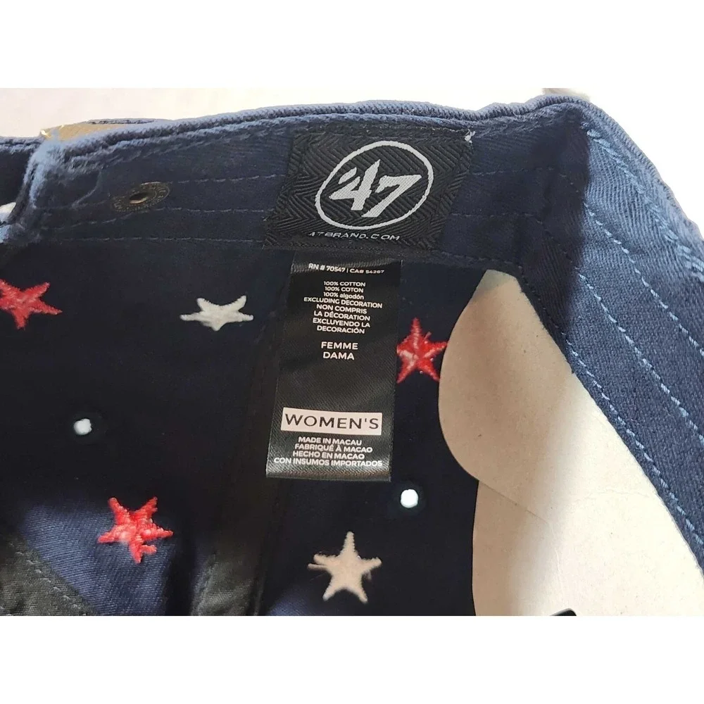 '47‎ Brand Clean Up Utah Jazz Confetti Stars Womens Adjustable Hat Cap Navy NEW